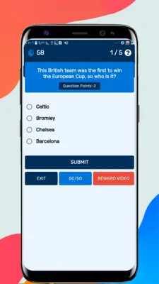 Quiz Football android App screenshot 1